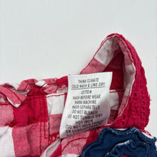 Load image into Gallery viewer, Girls Target, checked cotton summer dress, FUC, size 00, L: 36cm