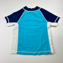 Load image into Gallery viewer, Boys H&amp;T, short sleeve rashie / swim top, shark, FUC, size 1,  