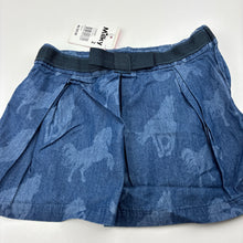 Load image into Gallery viewer, Girls Milky, lightweight chambray cotton skirt, adjustable, NEW, size 2,  