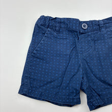 Load image into Gallery viewer, Boys H&amp;T, navy cotton shorts, adjustable, GUC, size 1,  