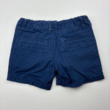 Load image into Gallery viewer, Boys H&amp;T, navy cotton shorts, adjustable, GUC, size 1,  