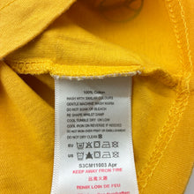 Load image into Gallery viewer, Boys Baby Charlie &amp; Me, yellow cotton t-shirt / top, skate, EUC, size 000,  