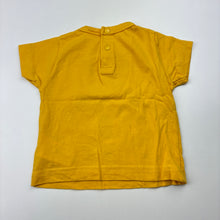Load image into Gallery viewer, Boys Baby Charlie &amp; Me, yellow cotton t-shirt / top, skate, EUC, size 000,  