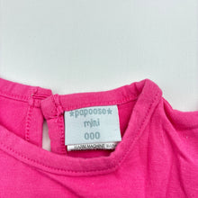 Load image into Gallery viewer, Girls Papoose Mini, pink stretchy t-shirt / top, bird, GUC, size 000,  