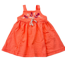 Load image into Gallery viewer, Girls Baby Berry, orange soft feel casual summer dress, EUC, size 00, L: 35cm
