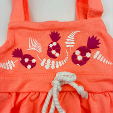 Load image into Gallery viewer, Girls Baby Berry, orange soft feel casual summer dress, EUC, size 00, L: 35cm