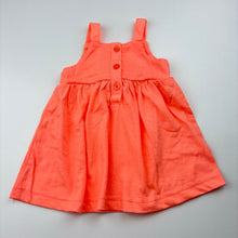Load image into Gallery viewer, Girls Baby Berry, orange soft feel casual summer dress, EUC, size 00, L: 35cm