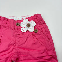 Load image into Gallery viewer, Girls Target, pink cotton pants, adjustable, GUC, size 000,  