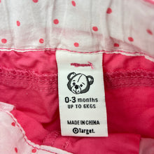 Load image into Gallery viewer, Girls Target, pink cotton pants, adjustable, GUC, size 000,  