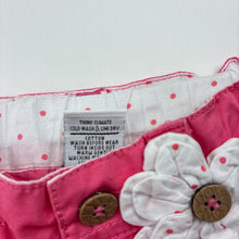 Load image into Gallery viewer, Girls Target, pink cotton pants, adjustable, GUC, size 000,  