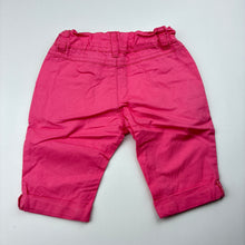 Load image into Gallery viewer, Girls Target, pink cotton pants, adjustable, GUC, size 000,  