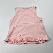 Load image into Gallery viewer, Girls Tiny Little Wonders, pink cotton tank top, heart, EUC, size 000,  
