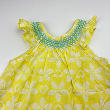 Load image into Gallery viewer, Girls Sprout, lightweight cotton floral dress, EUC, size 0, L: 40cm