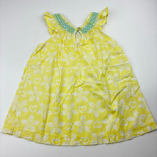 Load image into Gallery viewer, Girls Sprout, lightweight cotton floral dress, EUC, size 0, L: 40cm
