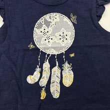 Load image into Gallery viewer, Girls Bebe by Minihaha, navy cotton top, dream catcher, NEW, size 00,  
