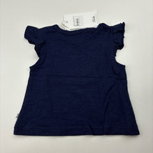 Load image into Gallery viewer, Girls Bebe by Minihaha, navy cotton top, dream catcher, NEW, size 00,  