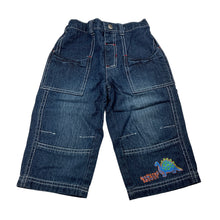 Load image into Gallery viewer, Boys Target, dark denim pants, elasticated, Inside leg: 26cm, GUC, size 1,  