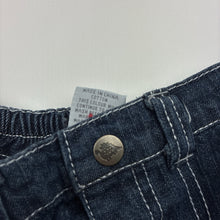 Load image into Gallery viewer, Boys Target, dark denim pants, elasticated, Inside leg: 26cm, GUC, size 1,  