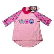 Load image into Gallery viewer, Girls Speedo, pink rashie / swim top, UPF 50+, NEW, size 00,  