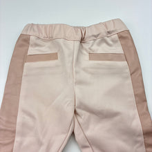 Load image into Gallery viewer, Girls Peter Morrissey, pale pink pants, faux leather panels, EUC, size 0,  