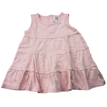 Load image into Gallery viewer, Girls Gaia, pink organic cotton casual dress, GUC, size 00, L: 35cm