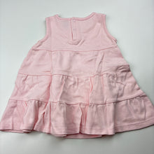 Load image into Gallery viewer, Girls Gaia, pink organic cotton casual dress, GUC, size 00, L: 35cm