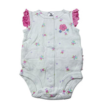 Load image into Gallery viewer, Girls Target, soft cotton floral romper, GUC, size 000,  