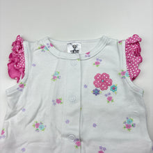 Load image into Gallery viewer, Girls Target, soft cotton floral romper, GUC, size 000,  