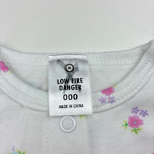 Load image into Gallery viewer, Girls Target, soft cotton floral romper, GUC, size 000,  