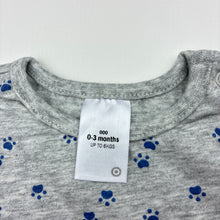 Load image into Gallery viewer, Unisex Target, grey cotton t-shirt / top, EUC, size 000,  