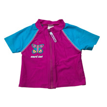 Load image into Gallery viewer, Girls Target, zip up rashie / swim top, GUC, size 00,  