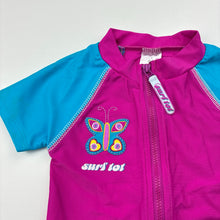 Load image into Gallery viewer, Girls Target, zip up rashie / swim top, GUC, size 00,  