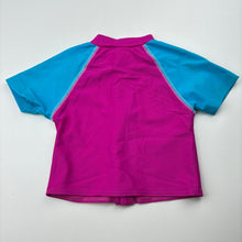 Load image into Gallery viewer, Girls Target, zip up rashie / swim top, GUC, size 00,  