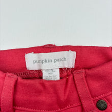 Load image into Gallery viewer, Girls Pumpkin Patch, coral stretchy pants / bottoms, elasticated, GUC, size 000,  