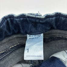 Load image into Gallery viewer, Boys Anko, stretch denim jeans, adjustable, Inside leg: 35cm, GUC, size 1,  