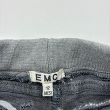 Load image into Gallery viewer, Boys EMC, blue stretch denim jeans, elasticated, GUC, size 12 months,  