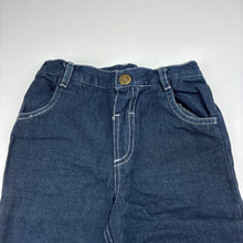 Load image into Gallery viewer, Boys Kids Stuff, lightweight denim pants, elasticated, Inside leg: 28cm, GUC, size 1,  