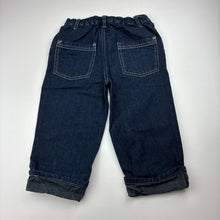 Load image into Gallery viewer, Boys Kids Stuff, lightweight denim pants, elasticated, Inside leg: 28cm, GUC, size 1,  