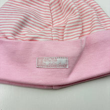 Load image into Gallery viewer, Girls Peter Rabbit, Jemima Puddle-duck stripe cotton hat, GUC, size 0000-000,  