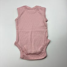 Load image into Gallery viewer, Girls Anko Baby, pink pointelle cotton bodysuit / romper, EUC, size 000,  