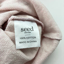 Load image into Gallery viewer, Girls Seed, pink cotton hooded zip romper / coverall, GUC, size 000,  