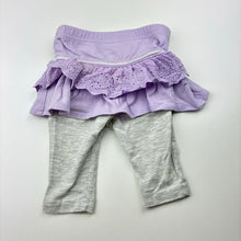 Load image into Gallery viewer, Girls Baby Baby, all-in-one leggings / skirt, GUC, size 000,  