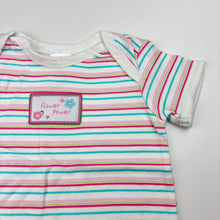 Load image into Gallery viewer, Girls Target, soft cotton bodysuit / romper, flower, EUC, size 00,  