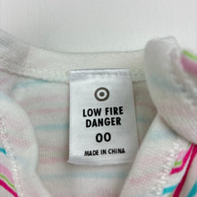 Load image into Gallery viewer, Girls Target, soft cotton bodysuit / romper, flower, EUC, size 00,  