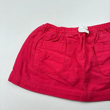 Load image into Gallery viewer, Girls Carter's, pink cotton skirt, built-in nappy cover, GUC, size 0,  