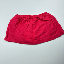 Load image into Gallery viewer, Girls Carter's, pink cotton skirt, built-in nappy cover, GUC, size 0,  