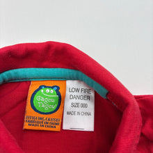 Load image into Gallery viewer, Boys Gagou Tagou, red cotton polo romper, GUC, size 000,  
