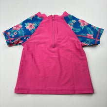 Load image into Gallery viewer, Girls Higgledee, short sleeve rashie / swim top, mermaid, GUC, size 1,  
