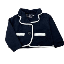 Load image into Gallery viewer, Girls Young Dimension, navy &amp; white lightweight jacket, GUC, size 1,  
