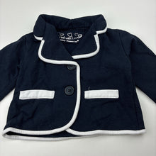 Load image into Gallery viewer, Girls Young Dimension, navy &amp; white lightweight jacket, GUC, size 1,  